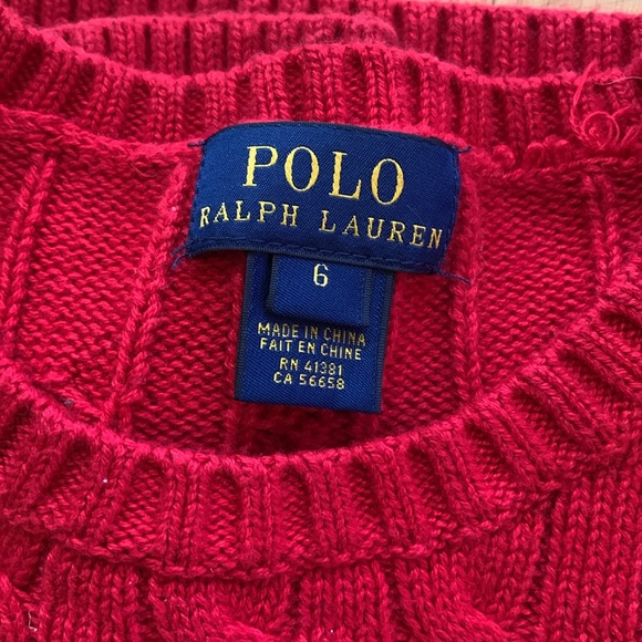 Boys Polo cable Sweater - Picture 2 of 4